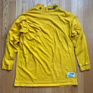 Vintage Green Bay Packers Maxit Proline Men’s Turtleneck Pullover Large Yellow